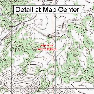  USGS Topographic Quadrangle Map   High Park, Colorado 