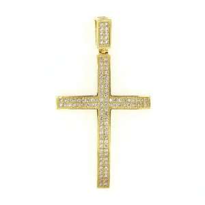  Mens Iced Out Hip Hop 14K Gold Plated Cubic Zircoina (CZ 