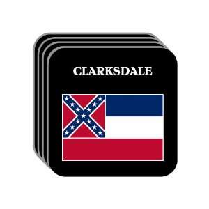  US State Flag   CLARKSDALE, Mississippi (MS) Set of 4 Mini 