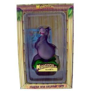  Madagascar Gloria the Hippo Figurine with Collectors Card 