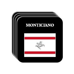   , Tuscany (Toscana)   MONTICIANO Set of 4 Mini Mousepad Coasters