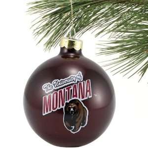Montana Grizzlies Traditional Glass Ornament