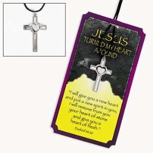  Jesus Turned My Heart Around Necklaces   Novelty Jewelry 