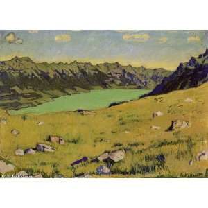 FRAMED oil paintings   Ferdinand Hodler   24 x 18 inches   Lake Brienz 