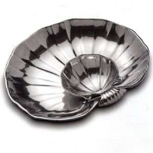 Wilton Armetale Shell Collection Small Sauce/Hors d?oeuvre Server 11.5 