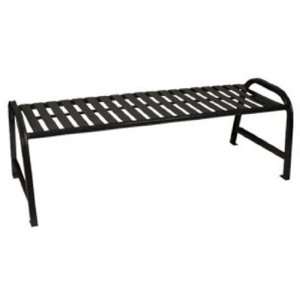  Witt Industries Slatted metal, backless bench with 