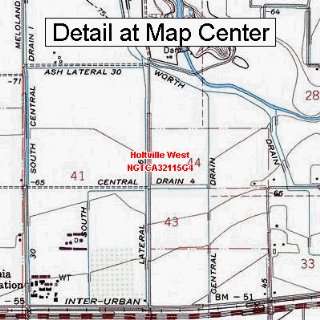 USGS Topographic Quadrangle Map   Holtville West, California (Folded 