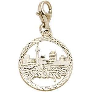  Rembrandt Charms San Antonio Charm with Lobster Clasp, 14k 