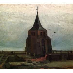  Oil Painting The Old Tower Vincent van Gogh Hand Painted 