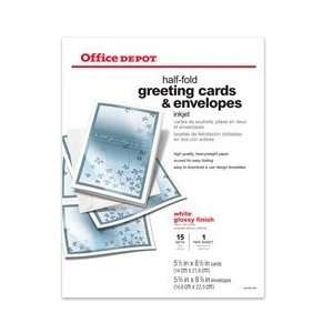  Office Depot Gloss Half Fold Greeting Cards Office 