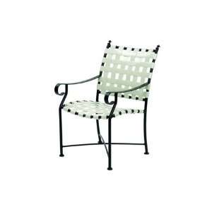  Suncoast Worthington Strap Aluminum Arm Patio Dining Chair 