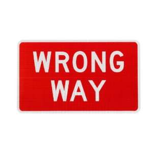 Elderlee, Inc. 9030.511 Wrong Way Sign, MUTCD R5 1A .100 Aluminum, 30 