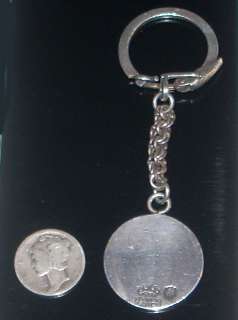 Vintage Mexican Sterling Keychain Eagle 38 Crown Marks  