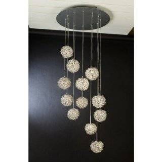  Sphere Collection Acrylic 12 Wide Pendant Chandelier 