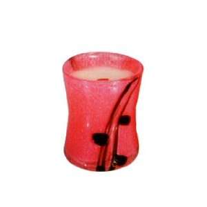  Fusion Art Glass Candle   Raspberry Mojito   NEW