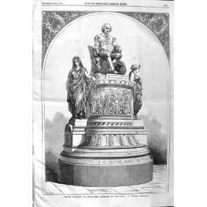 1862 PLASTER MONUMENT SHAKSPEARE MODELLED THOMAS