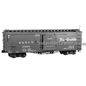  Rail Line HOn3 Scale 30 Boxcar   Denver & Rio Grande 