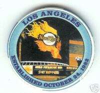 HardRock Cafe LOS ANGELES ESTABLISHED 1982.Opening Chip  