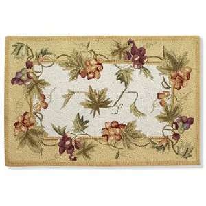  Grapevine Hand hooked Wool Area Rug   8 Round   Frontgate 