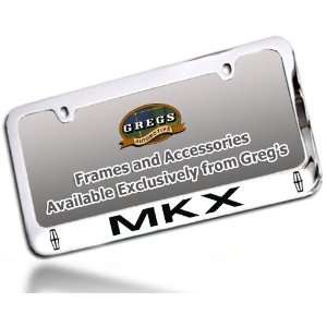  MKX Lincoln License Plate Frame (Chrome Brass) Automotive