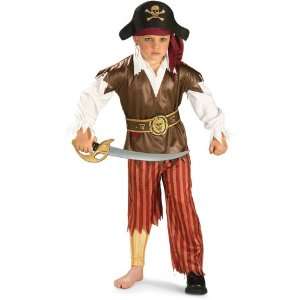  Childrens Peg Leg Pirate Costume (SizeSmall 4 6) Toys 