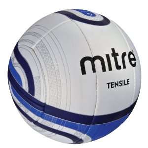 Mitre Tensile 1 OR Size 5 Soccer Ball, White/Blue/Black  