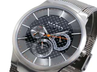 Skagen Mens 809XLTTM Carbon Fiber Dial Titanium Watch  