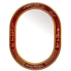  Chinoiserie Oval Mirror