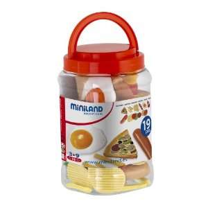  Miniland Fast Food Assortment   19 Pieces/Jar Toys 