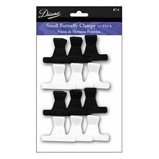 Butterfly Clamps 1 dozen * Small Size 2 * Black & White