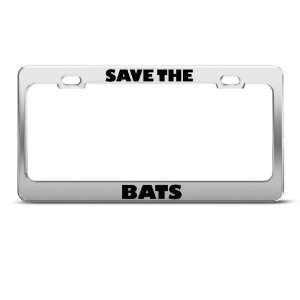 Save The Bald Eagles Animal License Plate Frame Stainless Metal Tag 