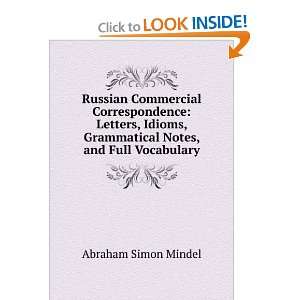   , Grammatical Notes, and Full Vocabulary Abraham Simon Mindel Books