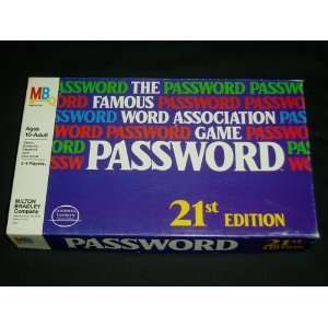  Milton Bradley 21st Edition PASSWORD Toys & Games