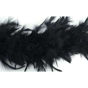  Boa With Chandelle Trim 72 Inch  Black