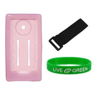 Pink Silicone Skin Case for MicroSoft Zune HD Video  Player (Player 