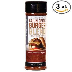 Urban Accents Cajun Spice Burger Blend, 3 Ounce Bottles (Pack of 3)