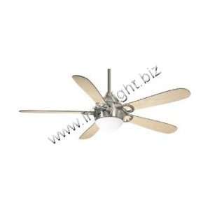 28111 LUGANO 56 IN. BRUSHED NICKEL WITH 5 MAPLE/GRAPHITE BLADES   FANS 