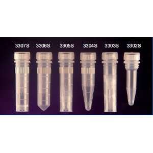 Screw Cap Graduated Micro Centrifuge Tube, .5mL natural tube only 