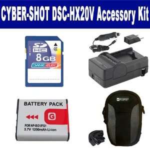 Sony Cyber shot DSC HX20V Digital Camera Accessory Kit includes SDM 