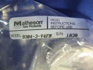 Matheson Regulator MA 12 * 2 Stage 3000 psi / 200 psi  