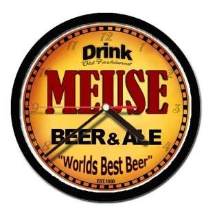  MEUSE beer and ale cerveza wall clock 