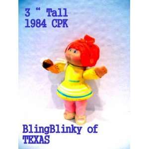 Cabbage Patch Kids 1984 Ice Cream Red Hair Yellow Dress Pink Stockings 