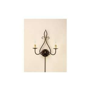  Currey and Company 5517 Icon 2 Light Wall Sconce in Old 