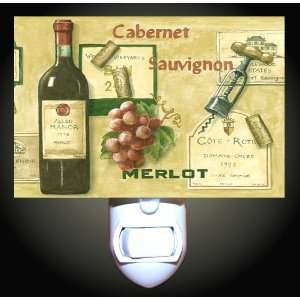 Merlot Wines Decorative Night Light