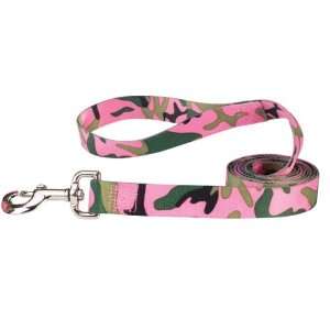  Pink Multi Color Camouflage Dog Leash