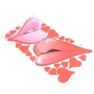  Easy Install Decorative Wall Sticker Decals   Hot Lips 