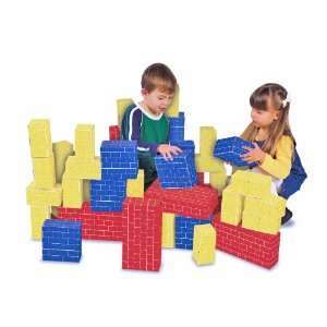  Melissa and Doug Deluxe Jumbo Cardboard Blocks in 3 Sizes 