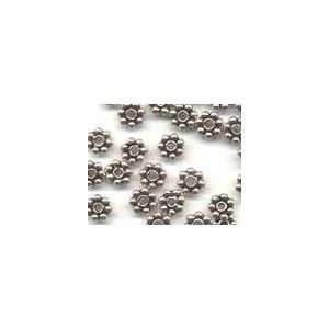  India Silver, Small Round Spacer Arts, Crafts & Sewing