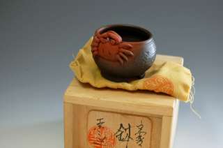 mame Tokoname Japanese bonsai pot by Motozo #Crab  