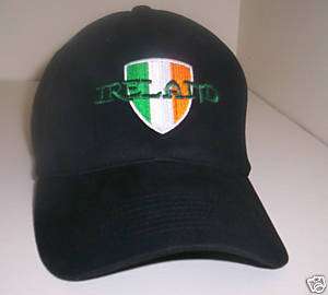 IRELAND CAP   IRISH badge black baseball hat  